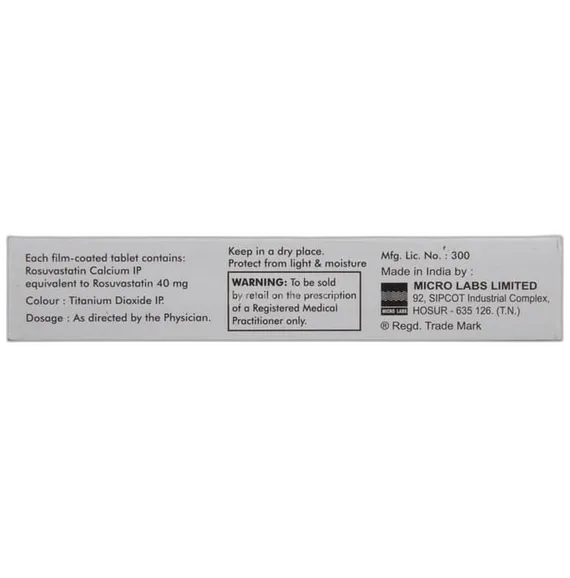 turbovas 40mg tablet 10's